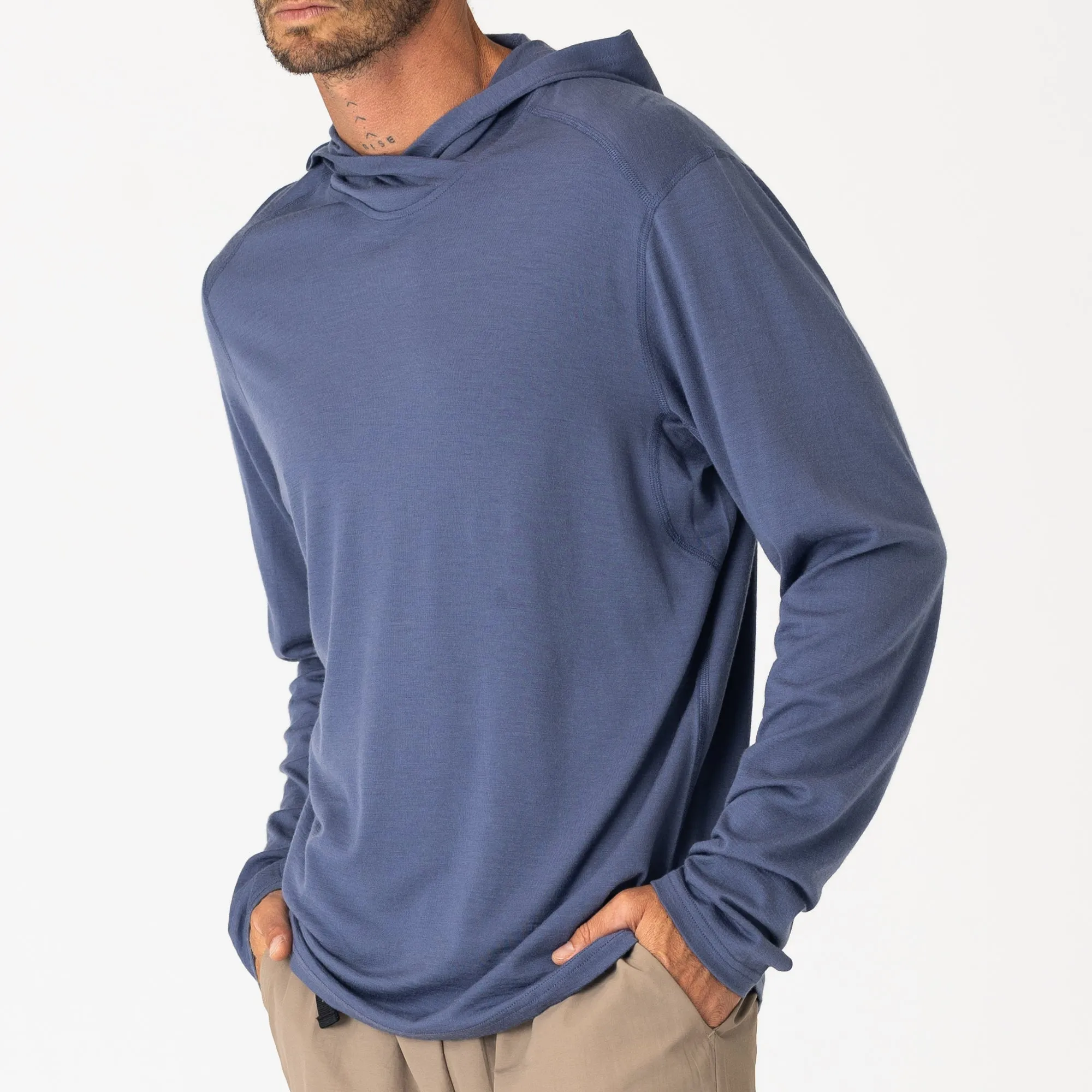 Mens Merino LS Hoody Elysian
