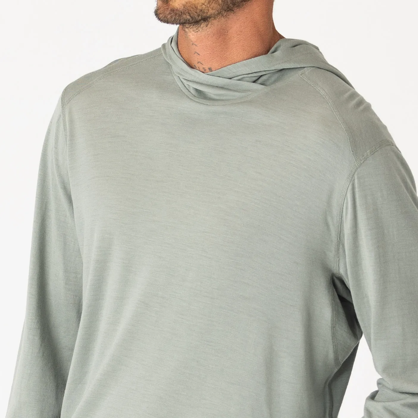 Mens Merino LS Hoody Fog