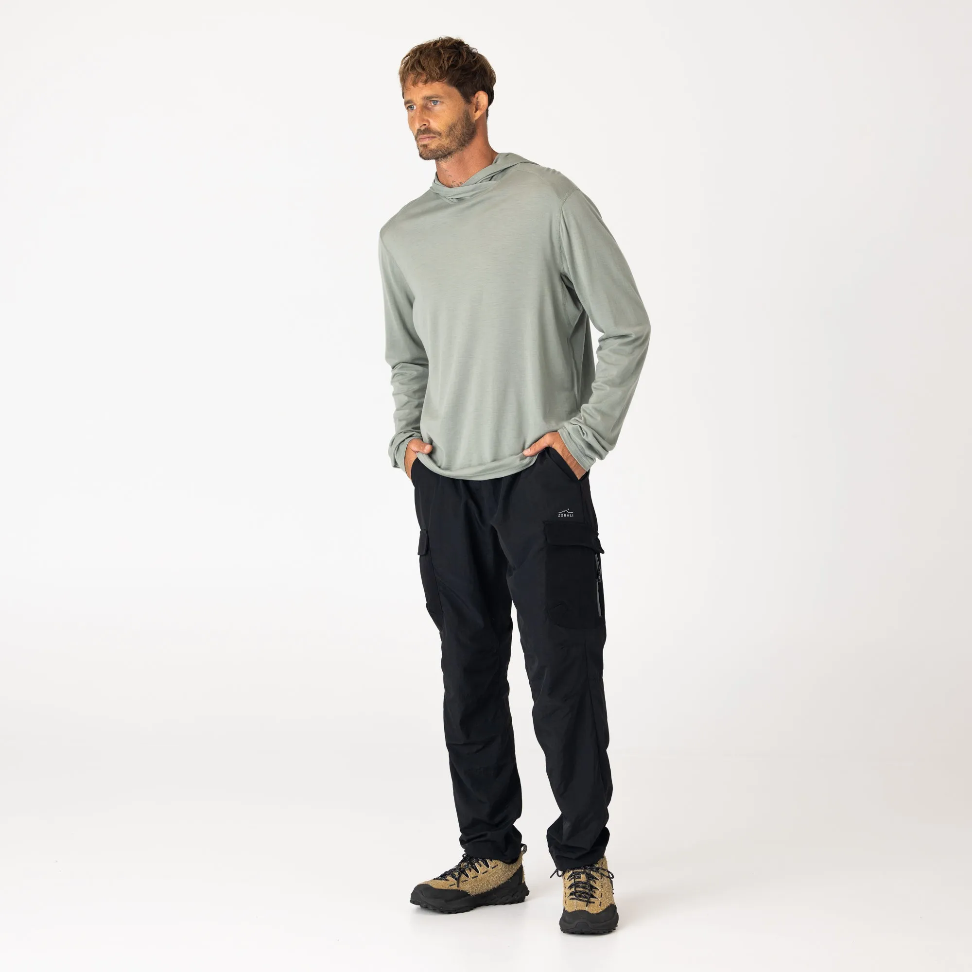 Mens Merino LS Hoody Fog