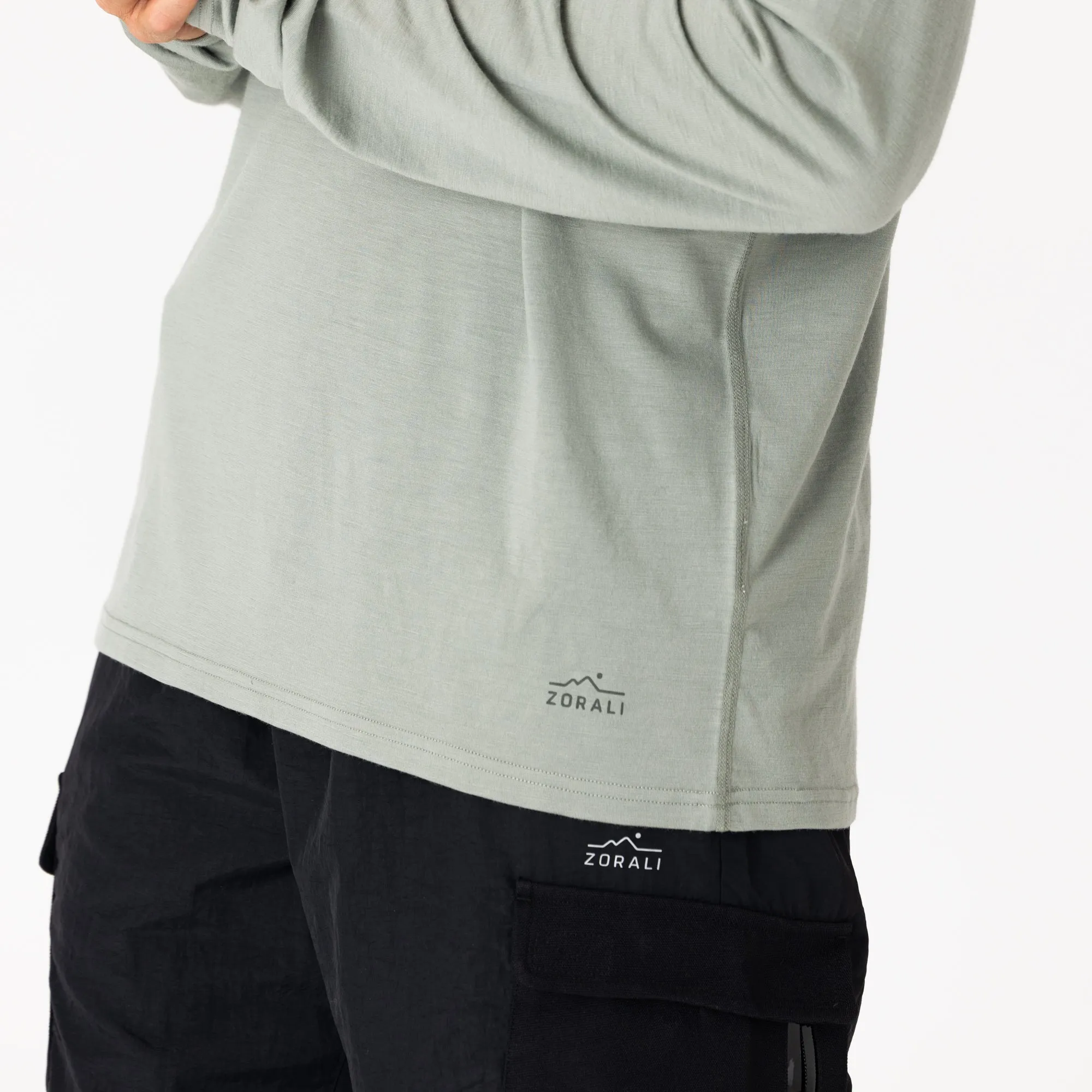 Mens Merino LS Hoody Fog