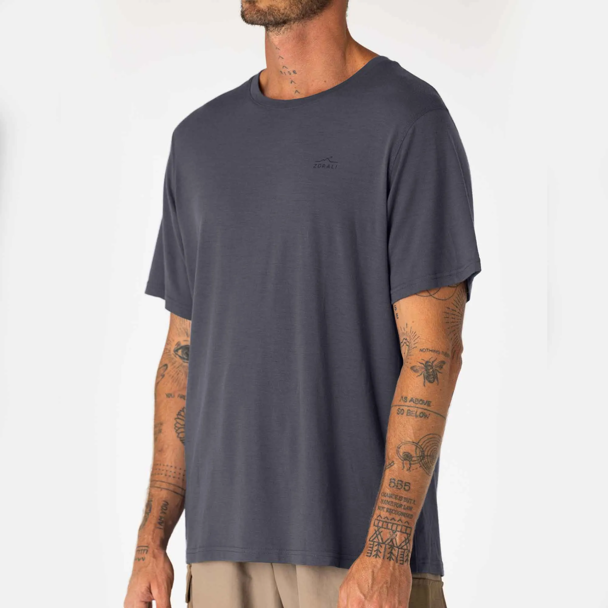 Mens Merino T-Shirt Ash