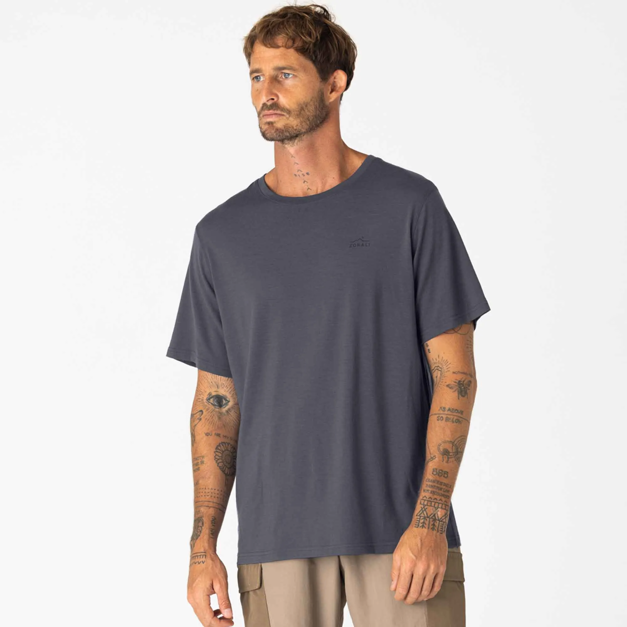 Mens Merino T-Shirt Ash