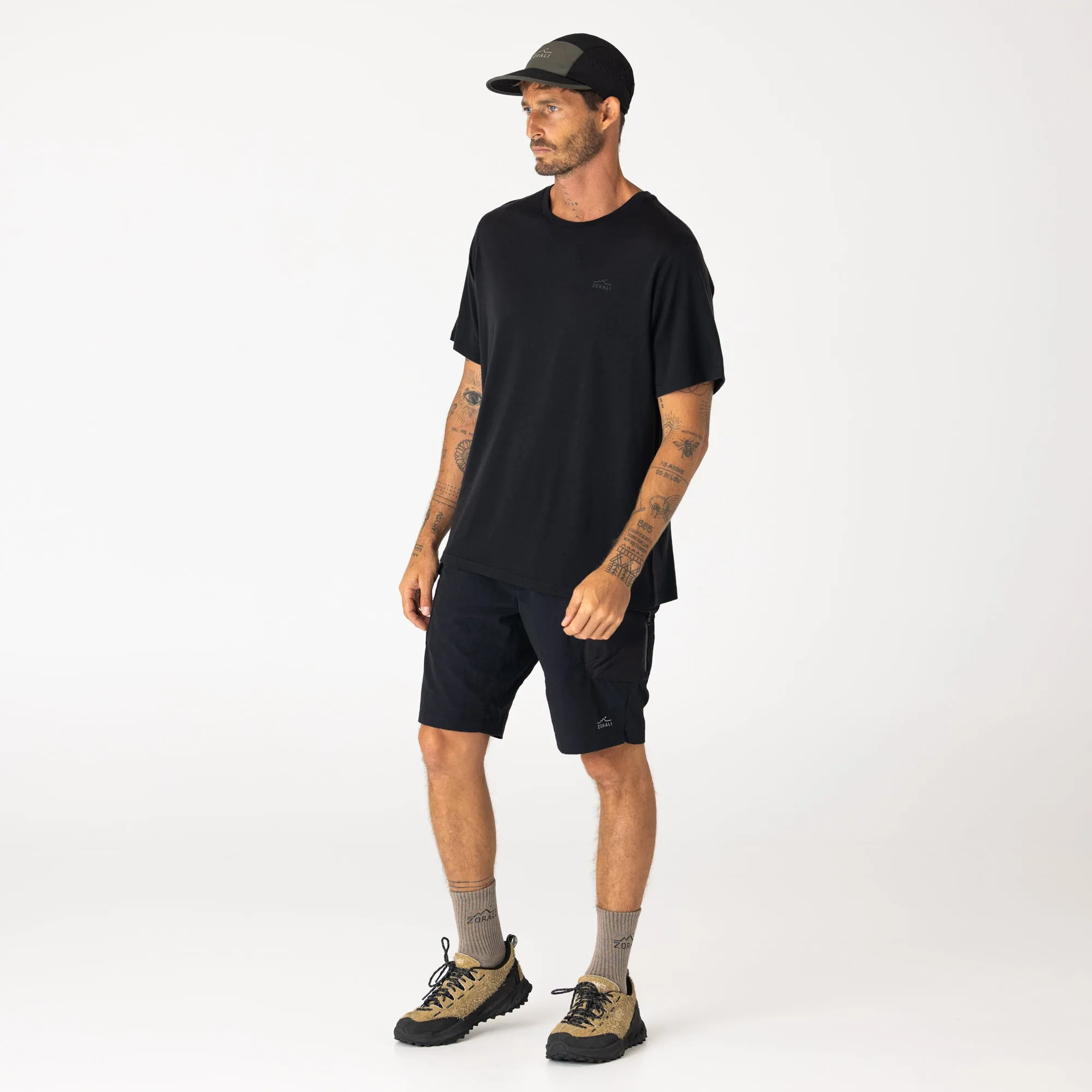 Mens Merino T-Shirt Charcoal