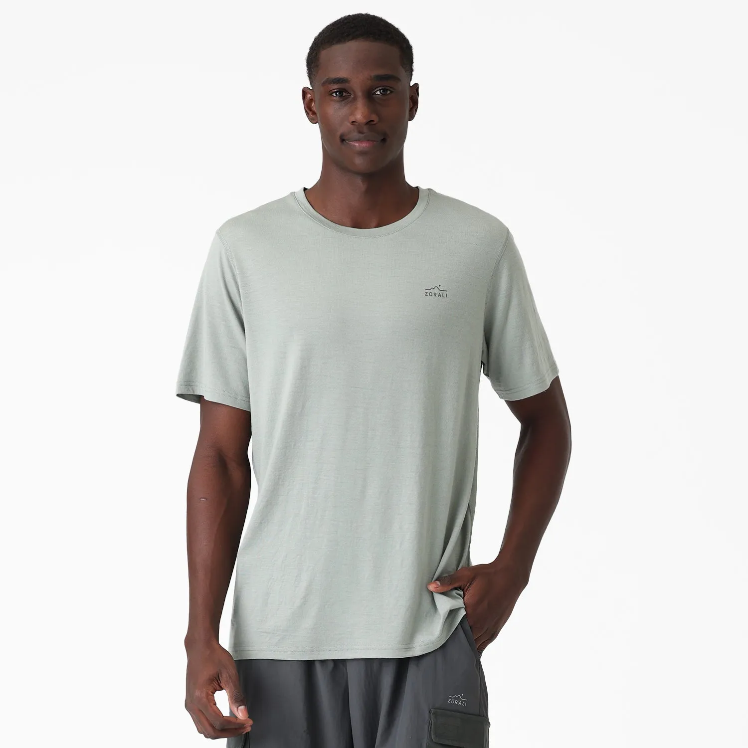 Mens Merino T-Shirt Fog