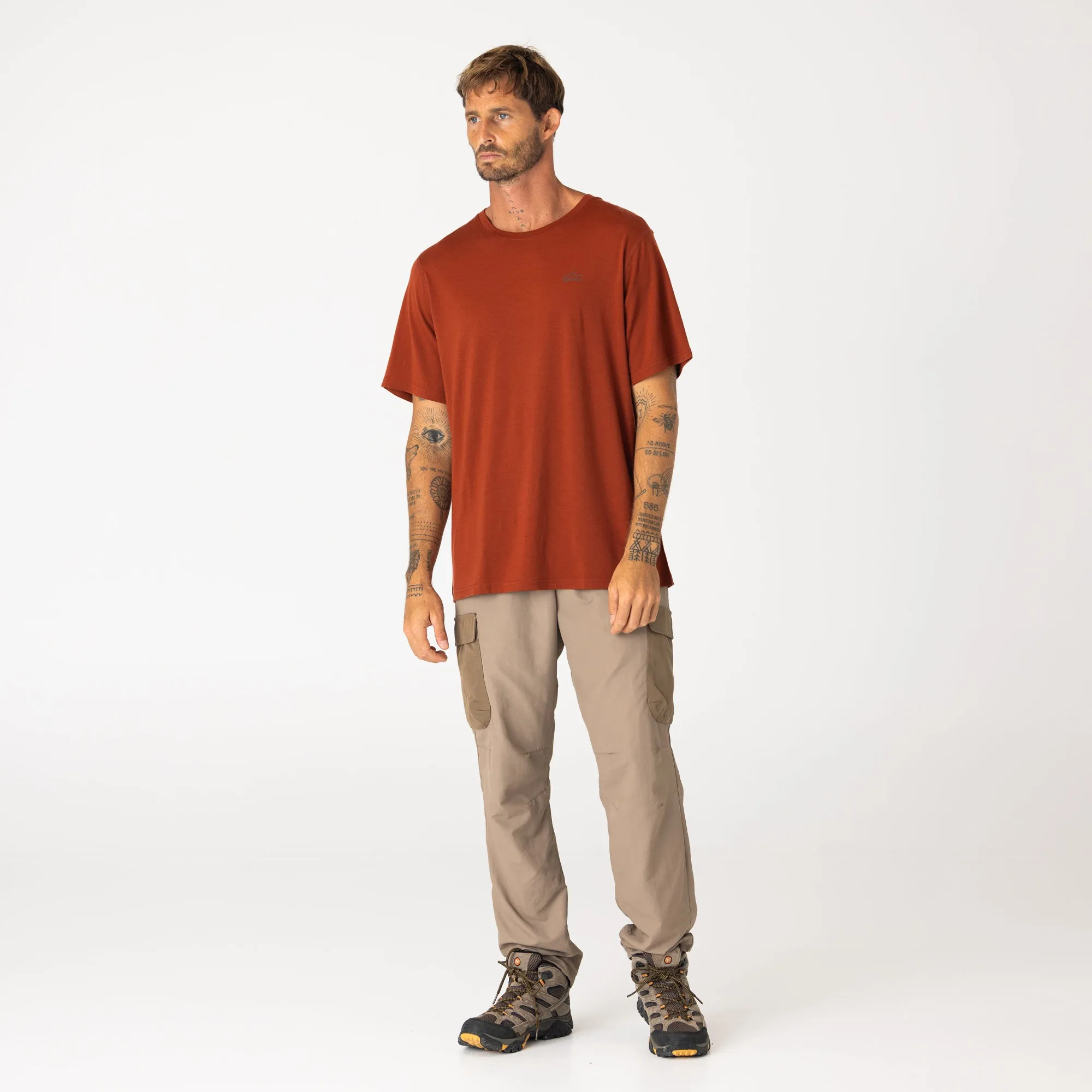 Mens Merino T-Shirt Tannin