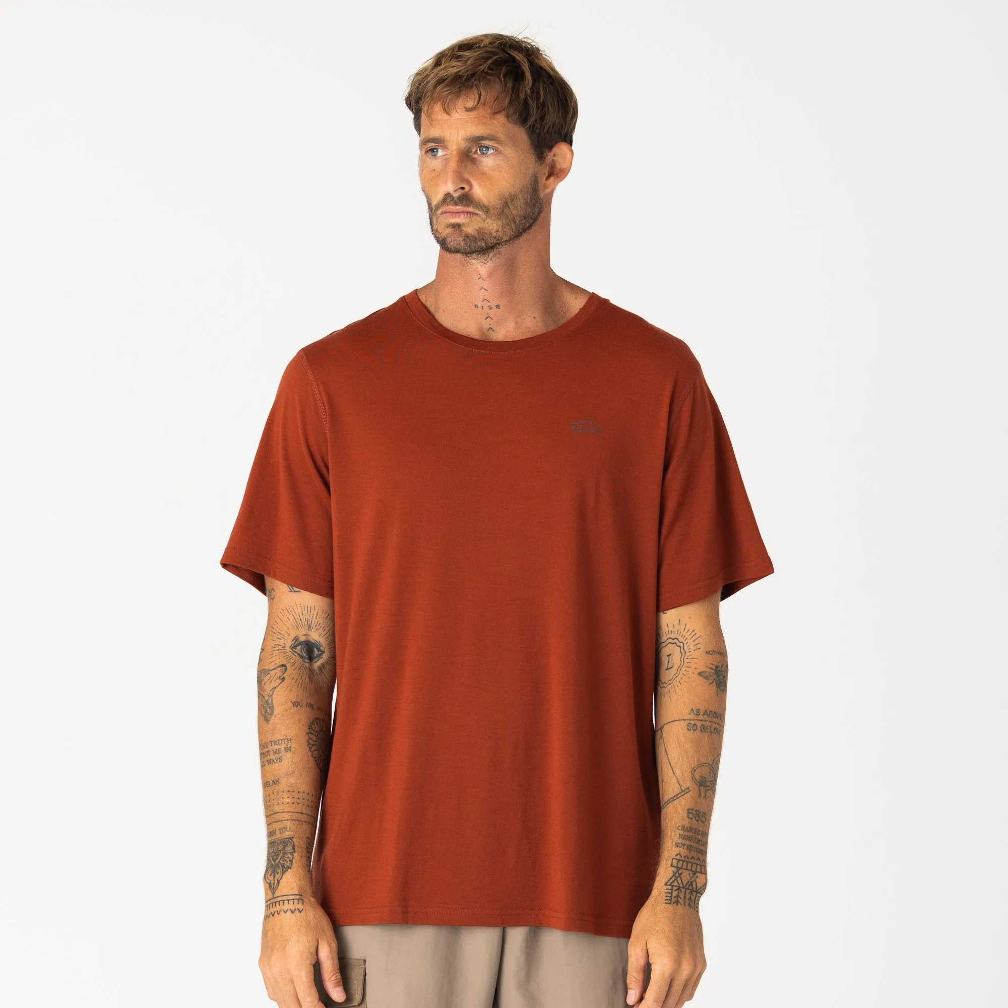 Mens Merino T-Shirt Tannin