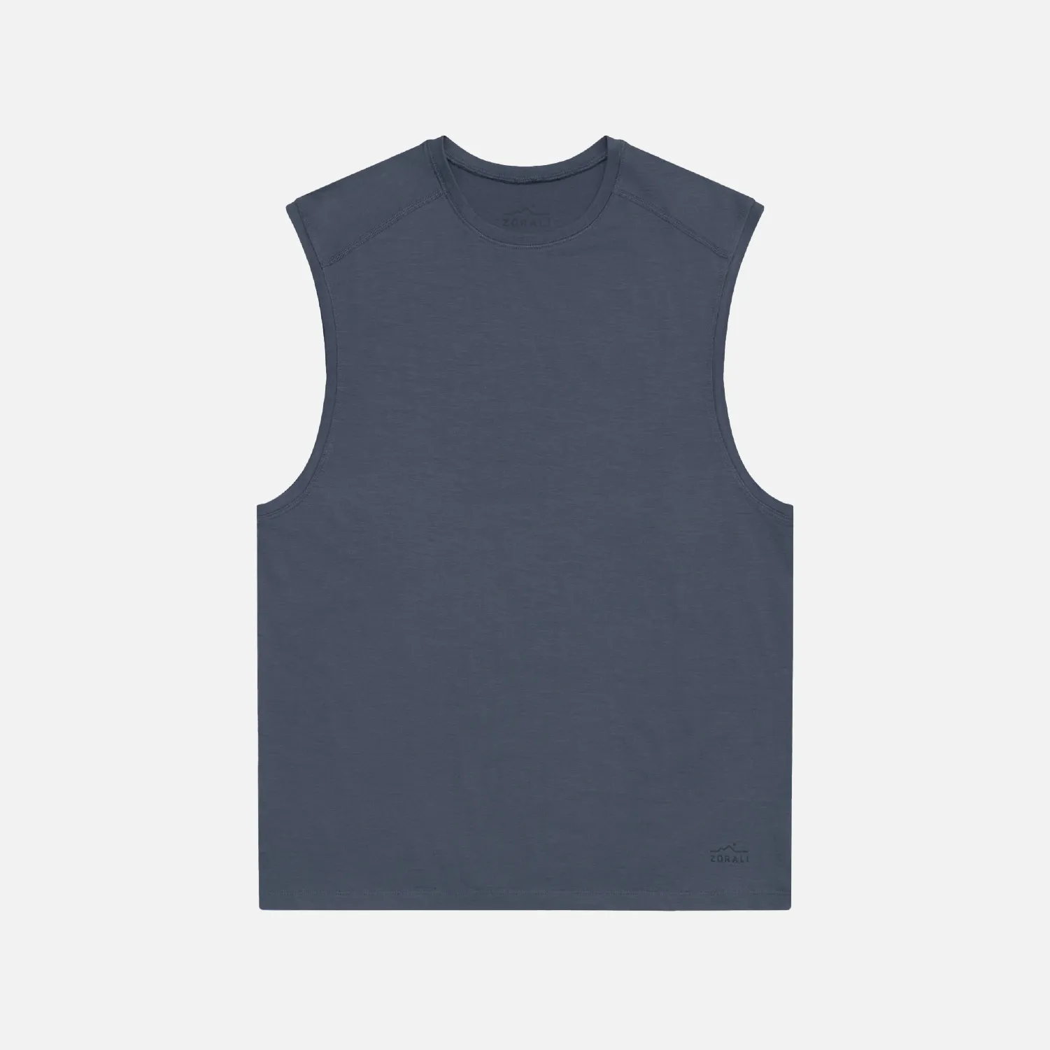 Mens Merino Tank Ash