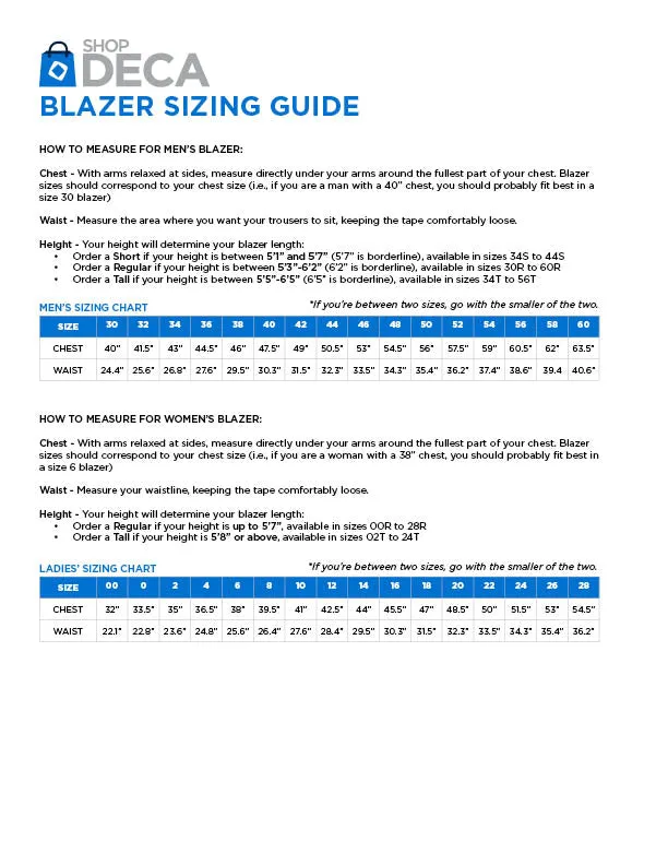 Men's Official DECA Blazer