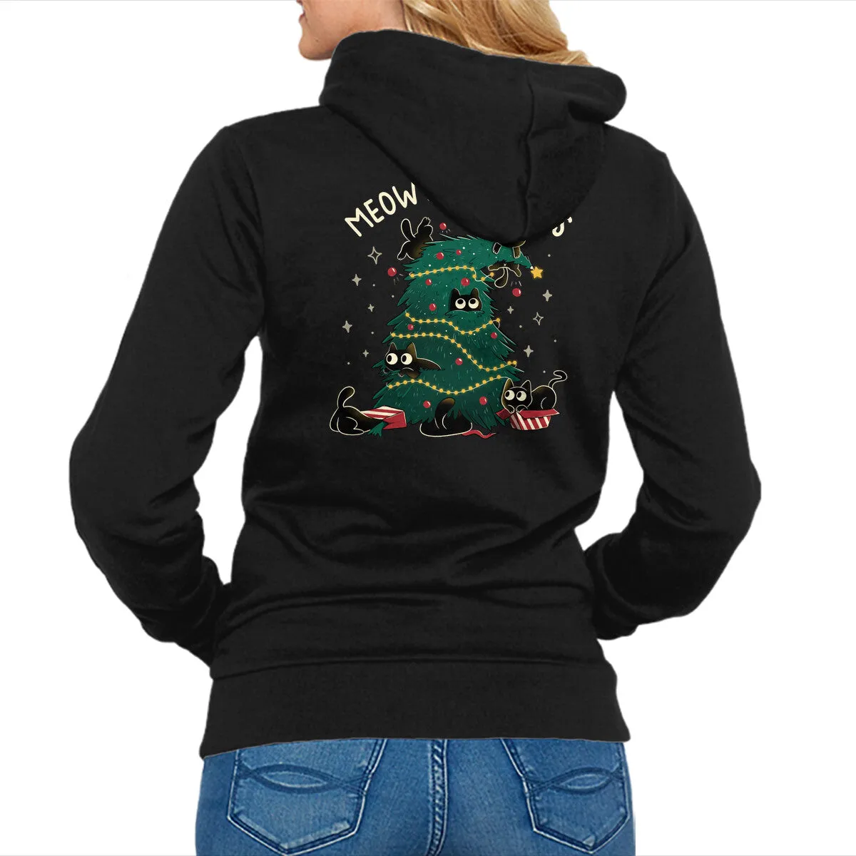 product shoe support Hooded Meowy Christmas Funny Cats