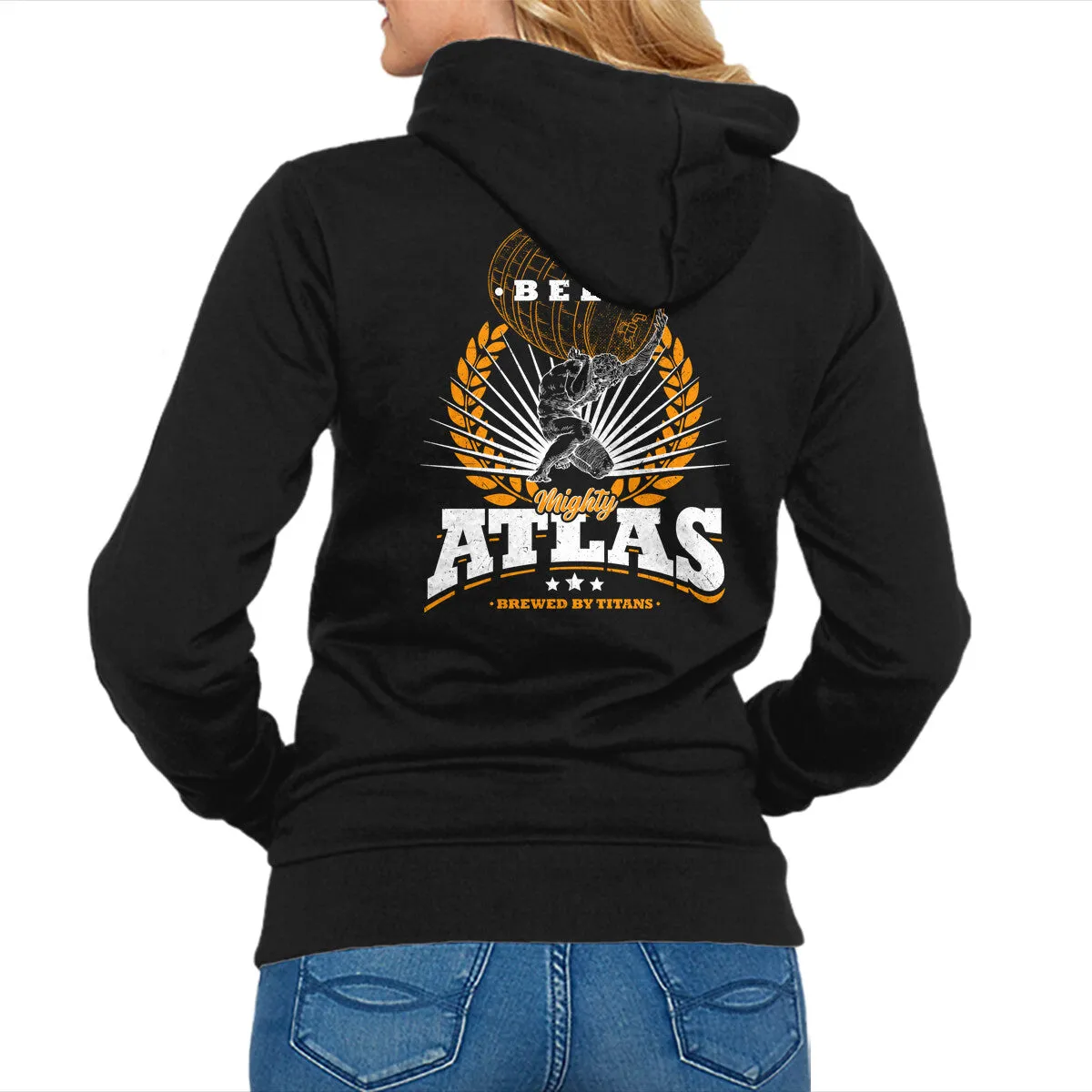 Mighty Atlas Beer Cozy Collection Athletic Hoodie