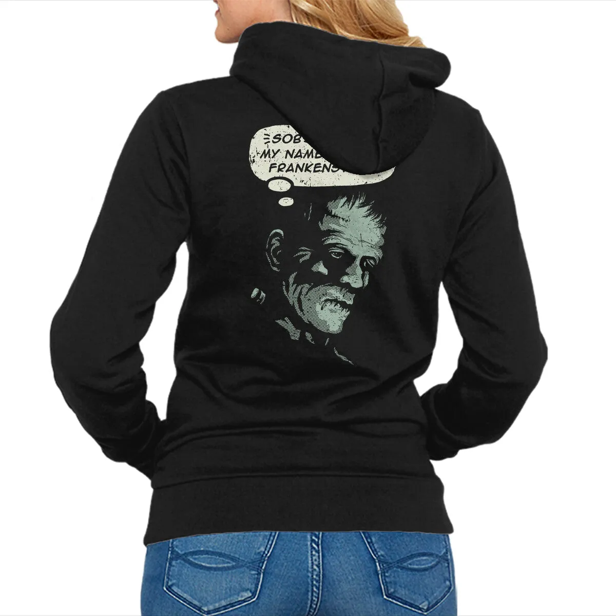 Athletic Hoodie Casual Chic My Name Is Not Frankenstein