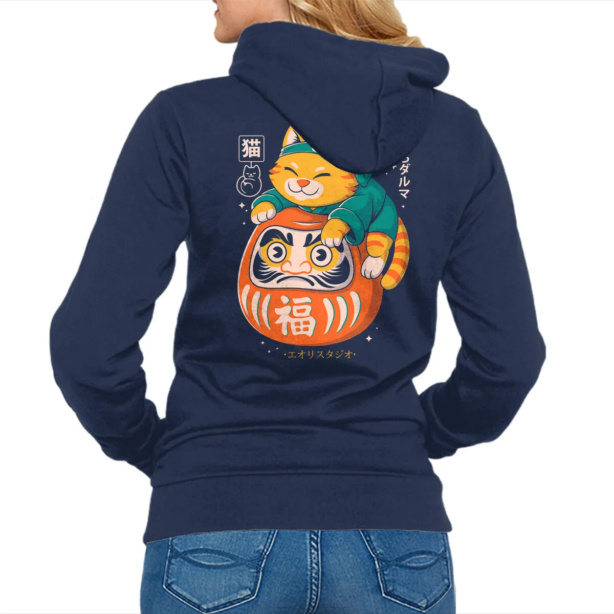 Neko Daruma Hug Fashion Top Urban Cool