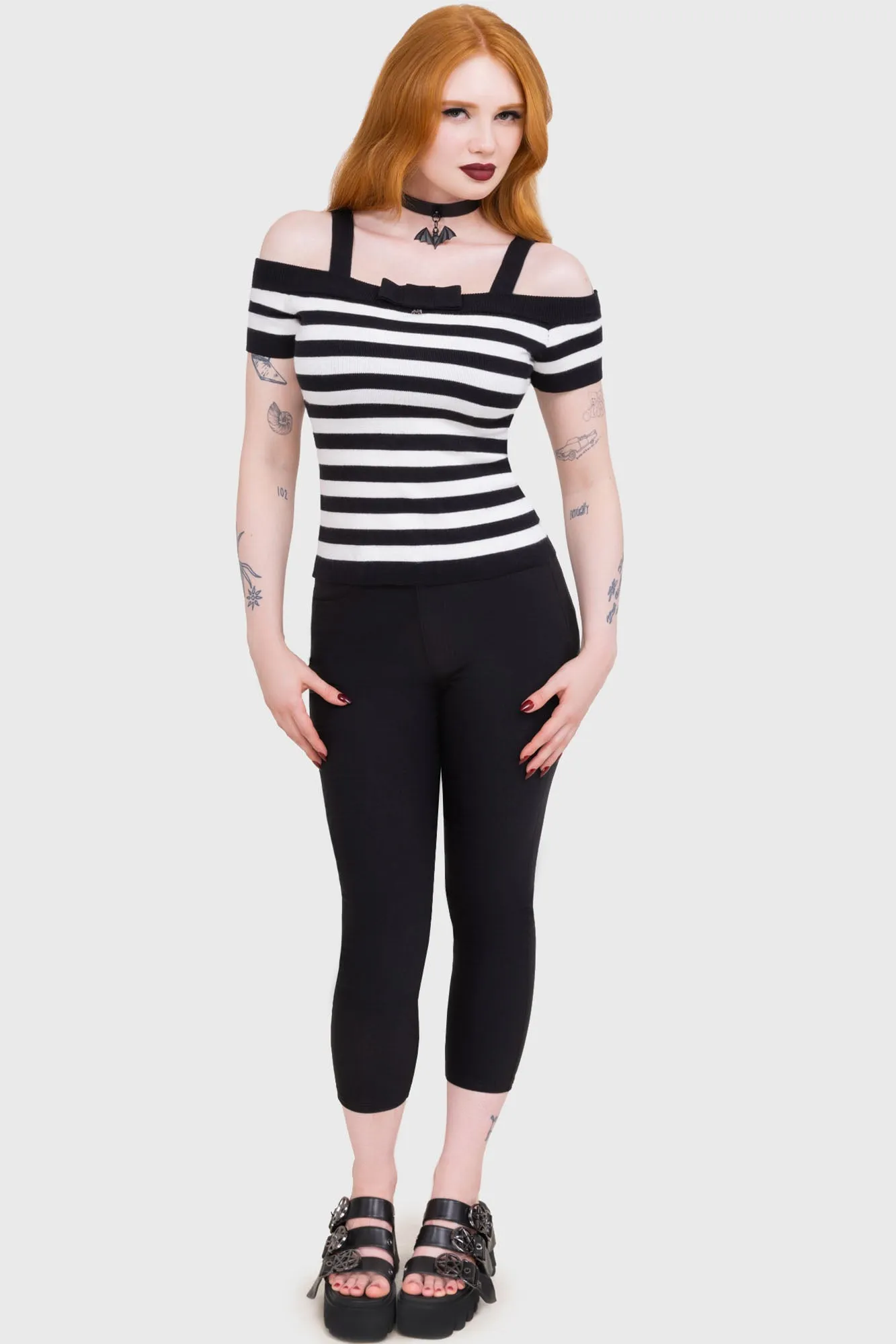 Noir Nancy Bardot Sweater