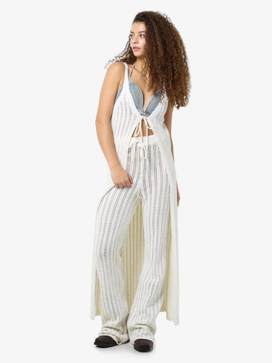 Open Knit Maxi Cardigan