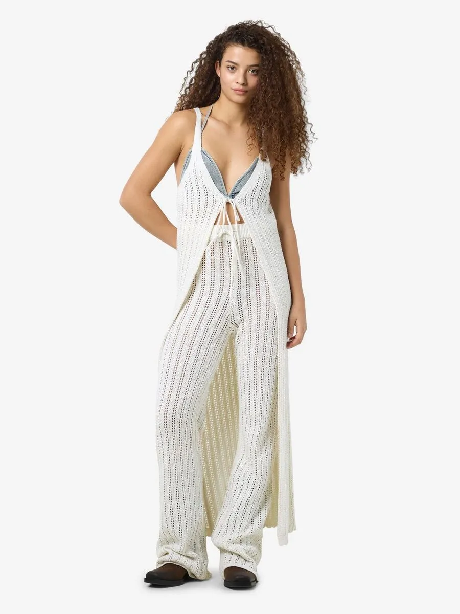 Open Knit Maxi Cardigan