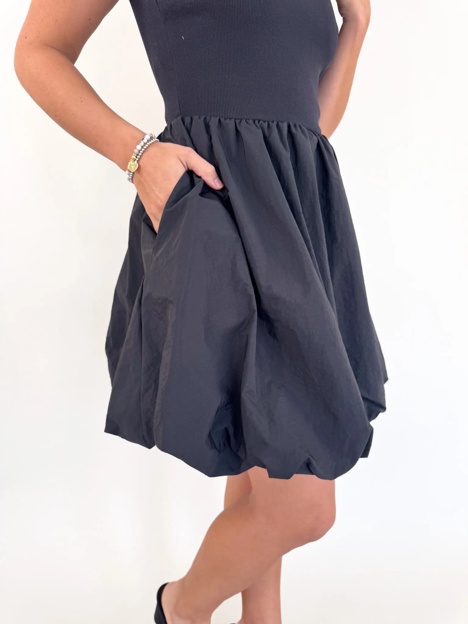Palermo Black Bubble Dress