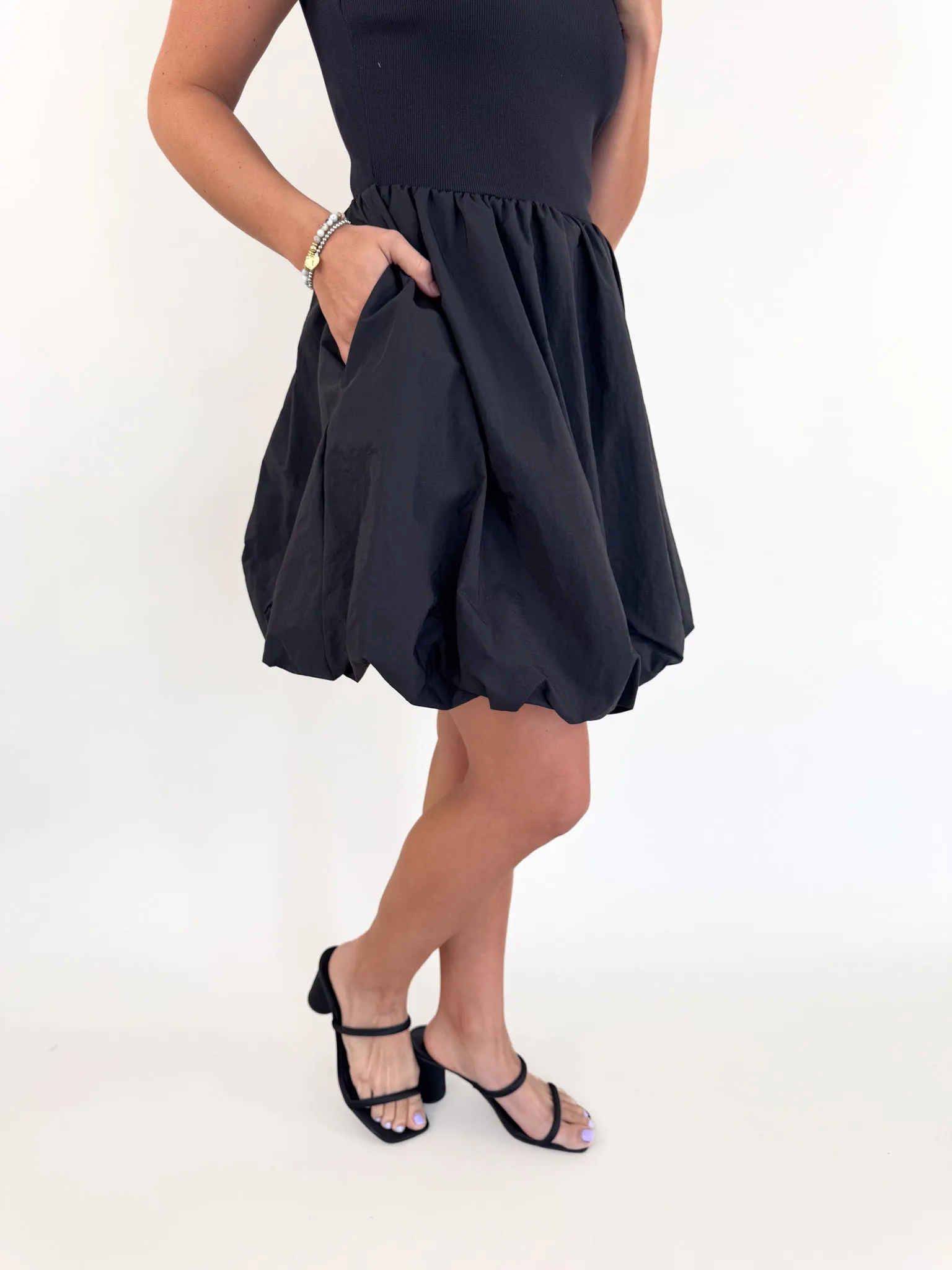 Palermo Black Bubble Dress