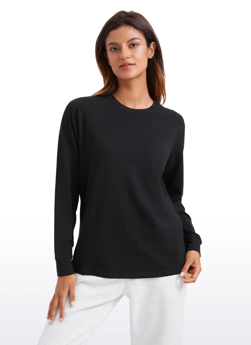 Pima Cotton Loose Fit Long Sleeve
