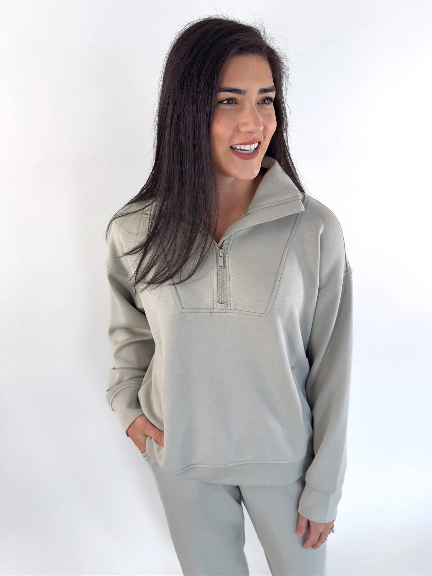 Rae Modal Scuba Quarter Zip