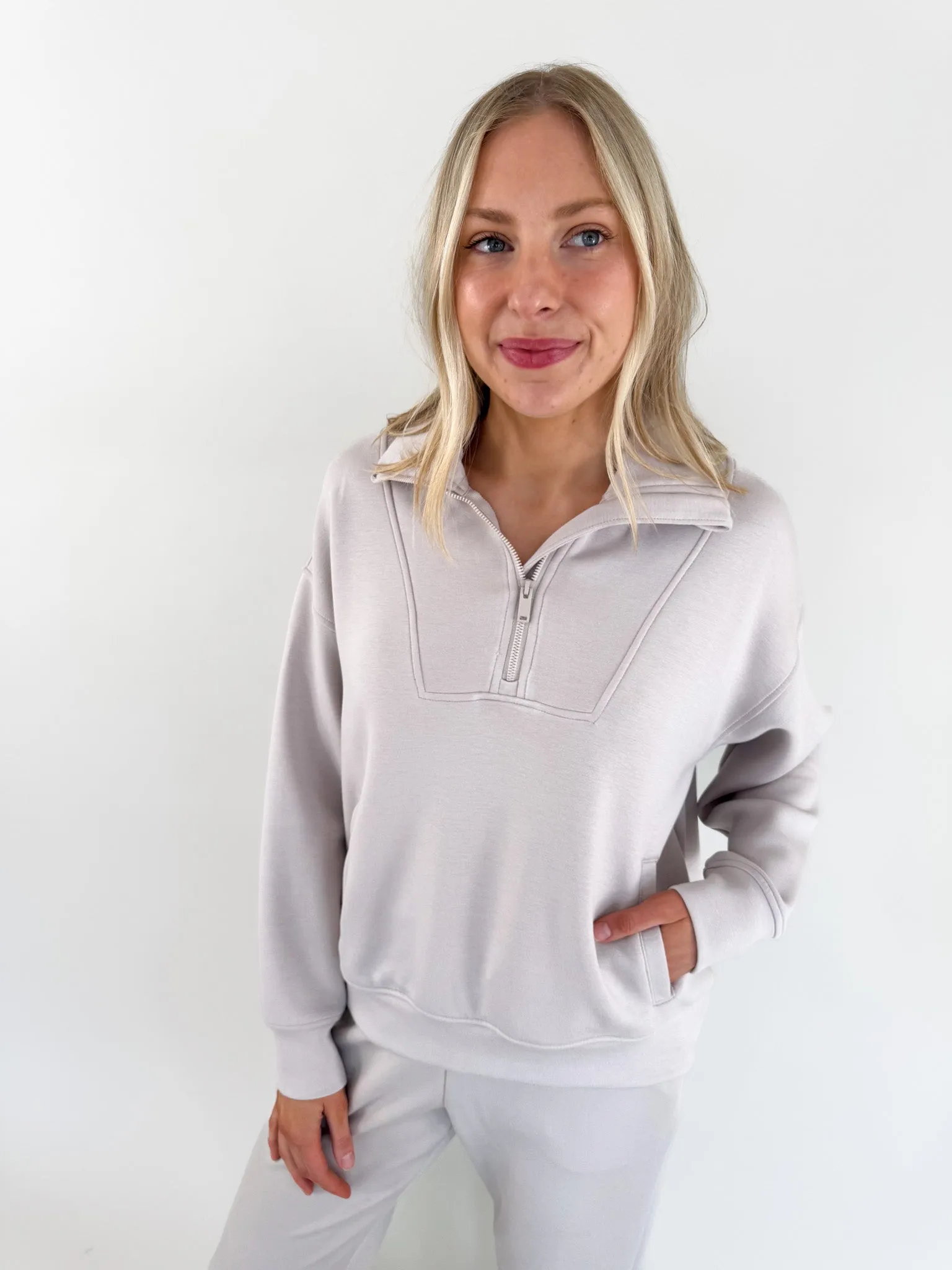 Rae Modal Scuba Quarter Zip