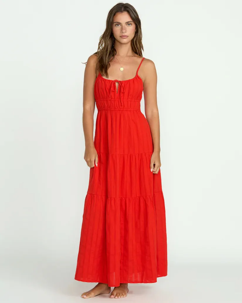 Red Aloha Cotton Dress
