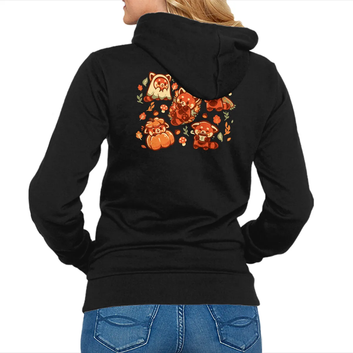 Red Panda Autumn Time Embroidered Logo Athletic