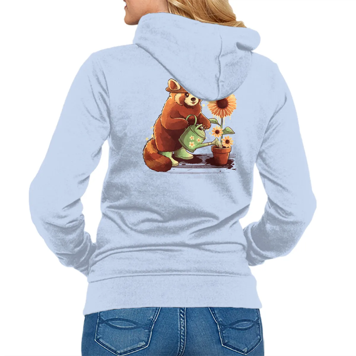 Red Panda Gardener Street Wear Printed