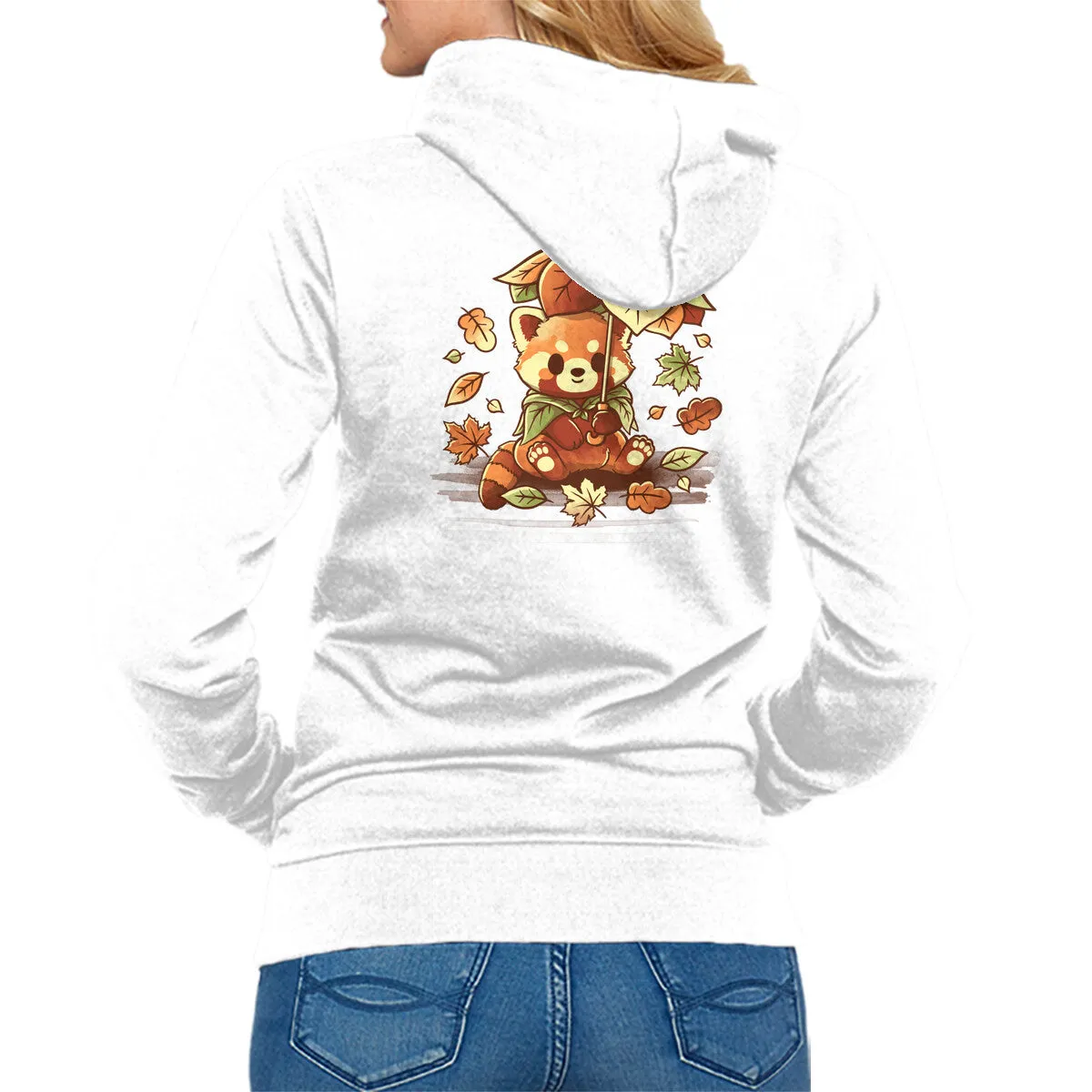 Red Panda Leaf Umbrella Seasonal Fashion