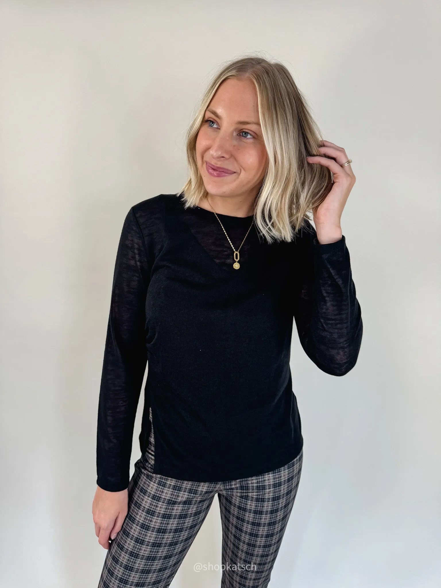 Something About Her Black Top