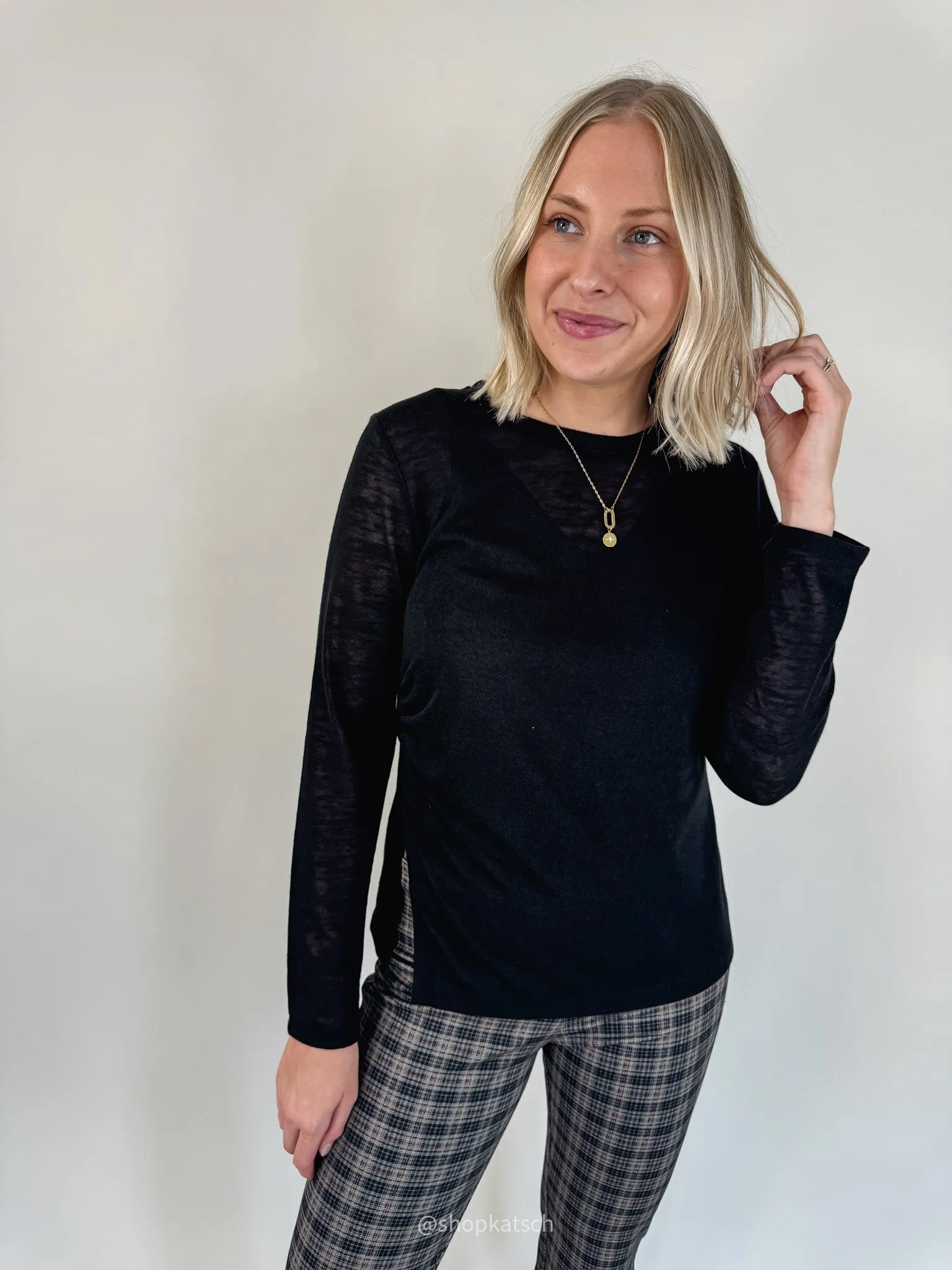 Something About Her Black Top