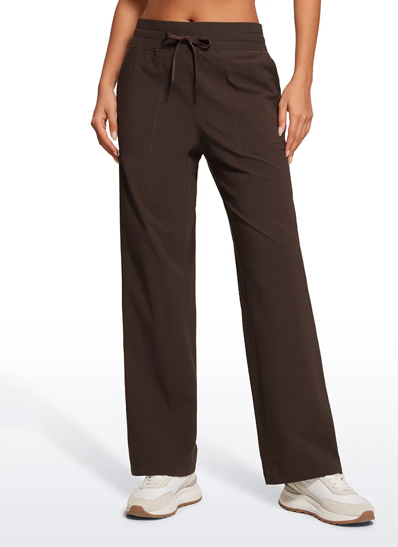 Strech Straight Leg High Rise Pant 30''