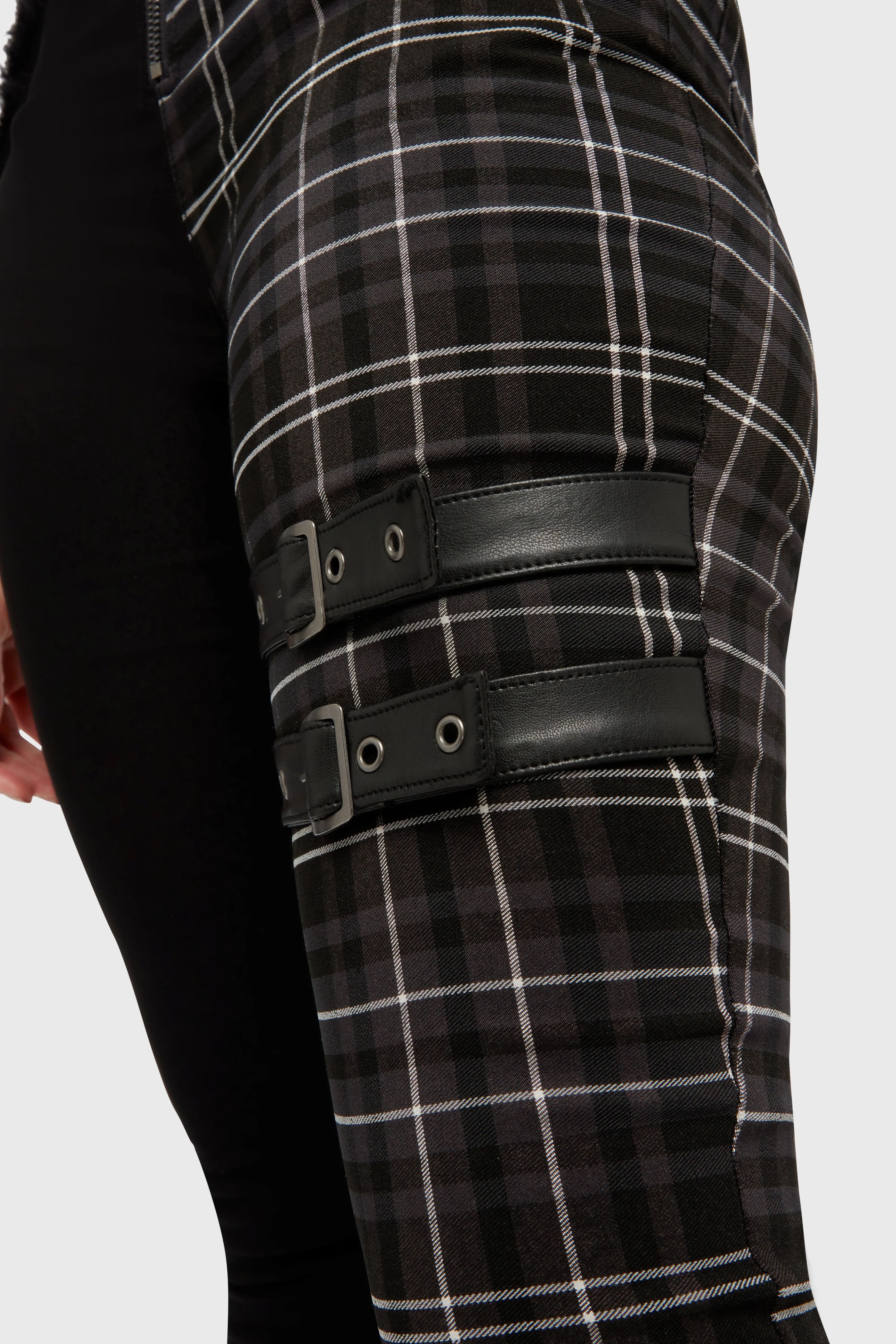 Tartan Riot Trousers [GREY]