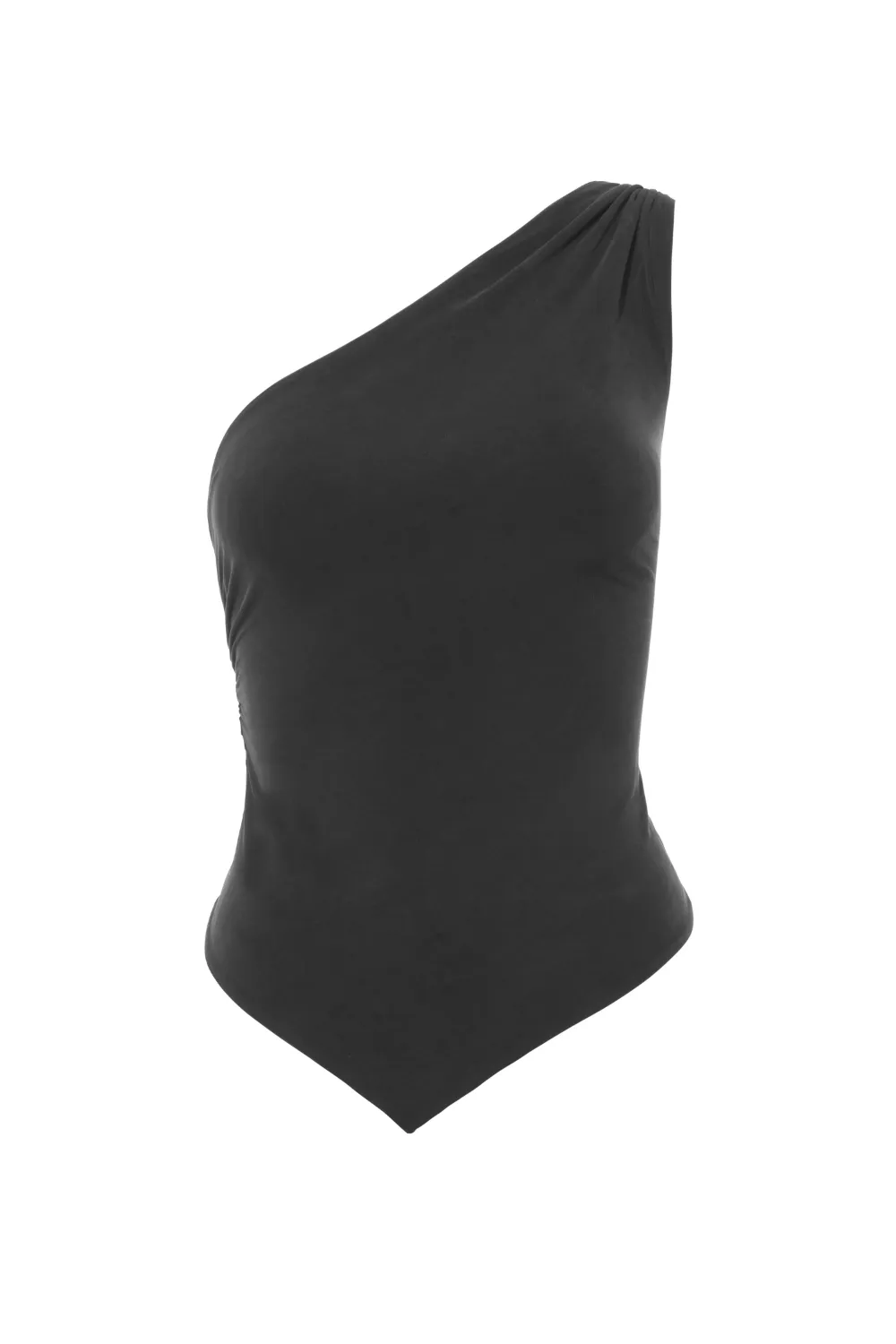 The Amelia One Shoulder Top, Graphite
