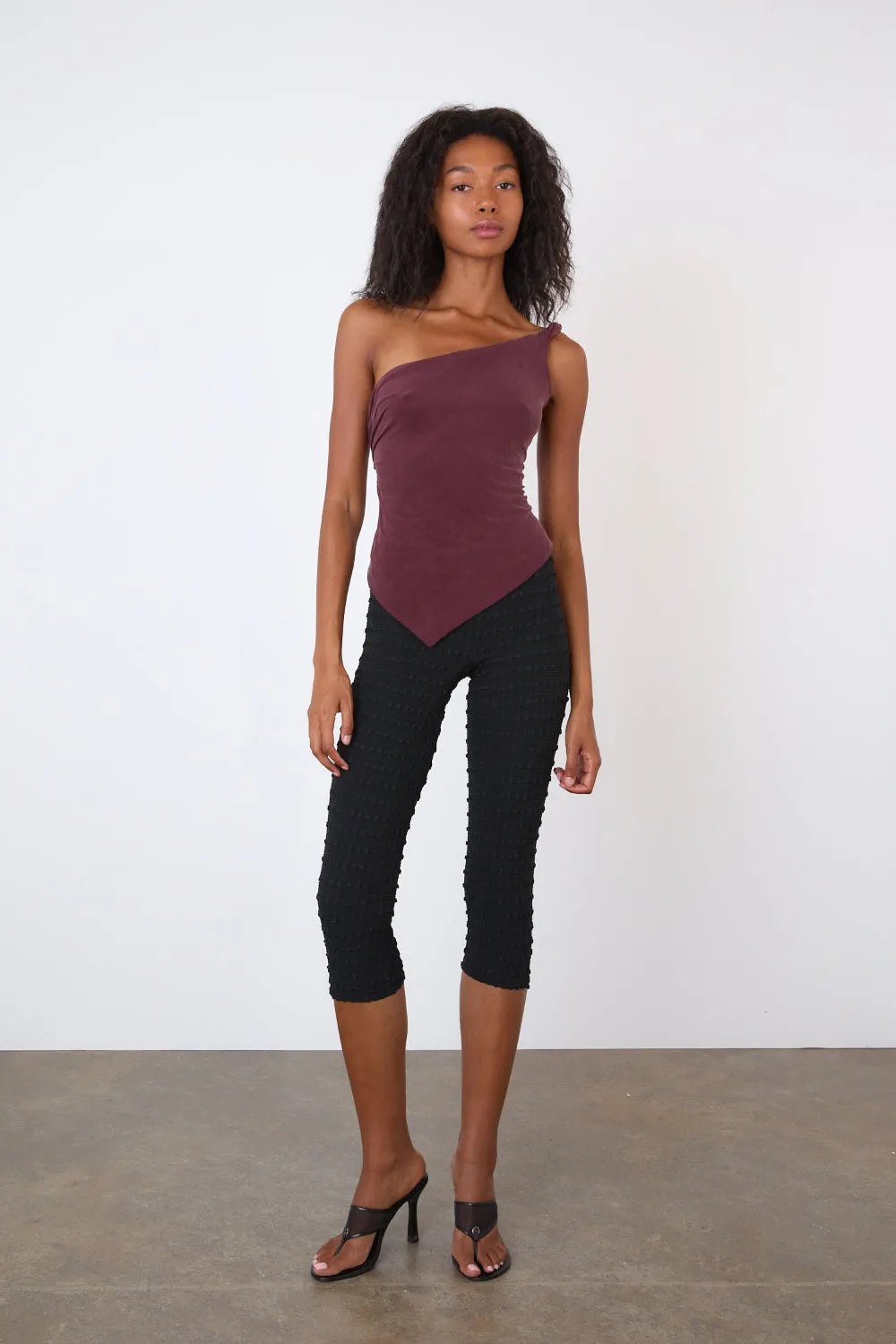 The Amelia One Shoulder Top, Hot Choc