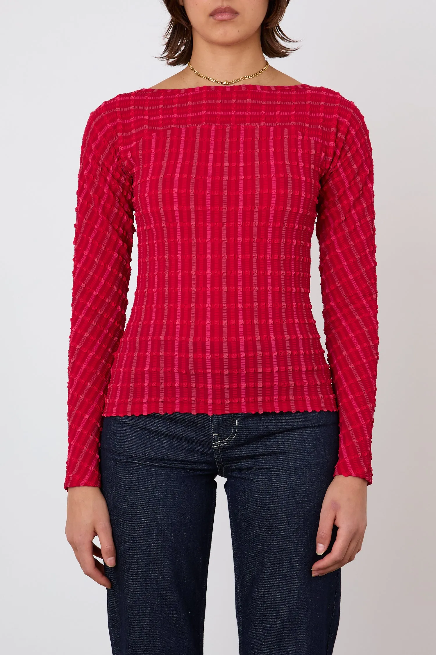 The Cindy Long Sleeve Top, Lipstick