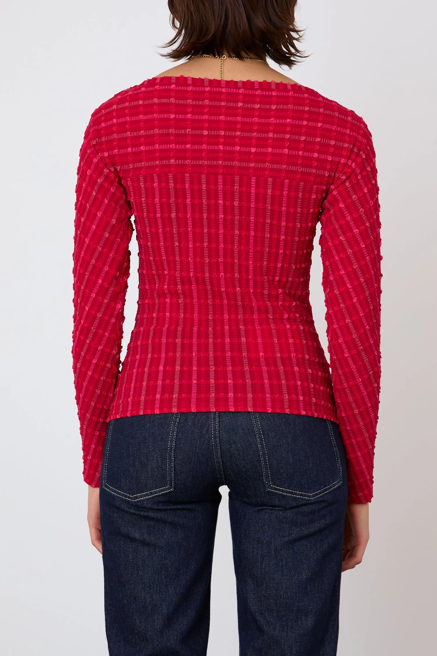 The Cindy Long Sleeve Top, Lipstick