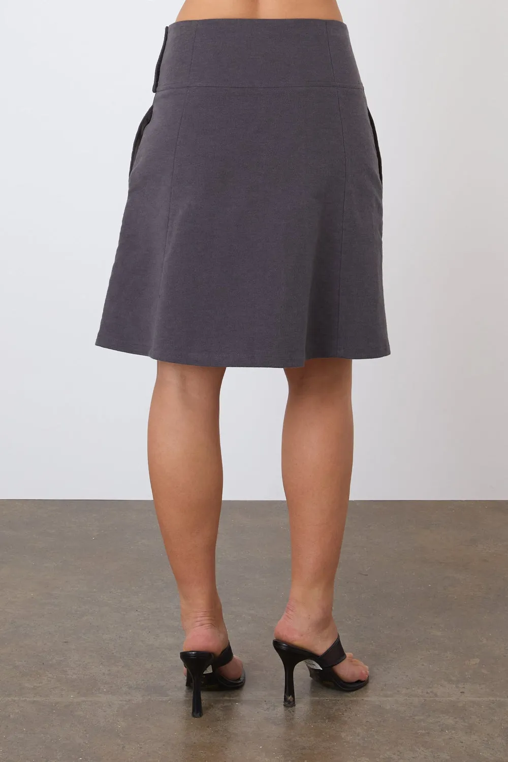 The Edie Skirt, Graphite