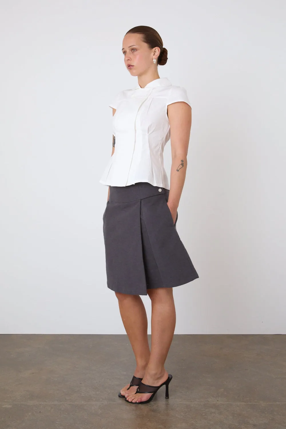 The Edie Skirt, Graphite
