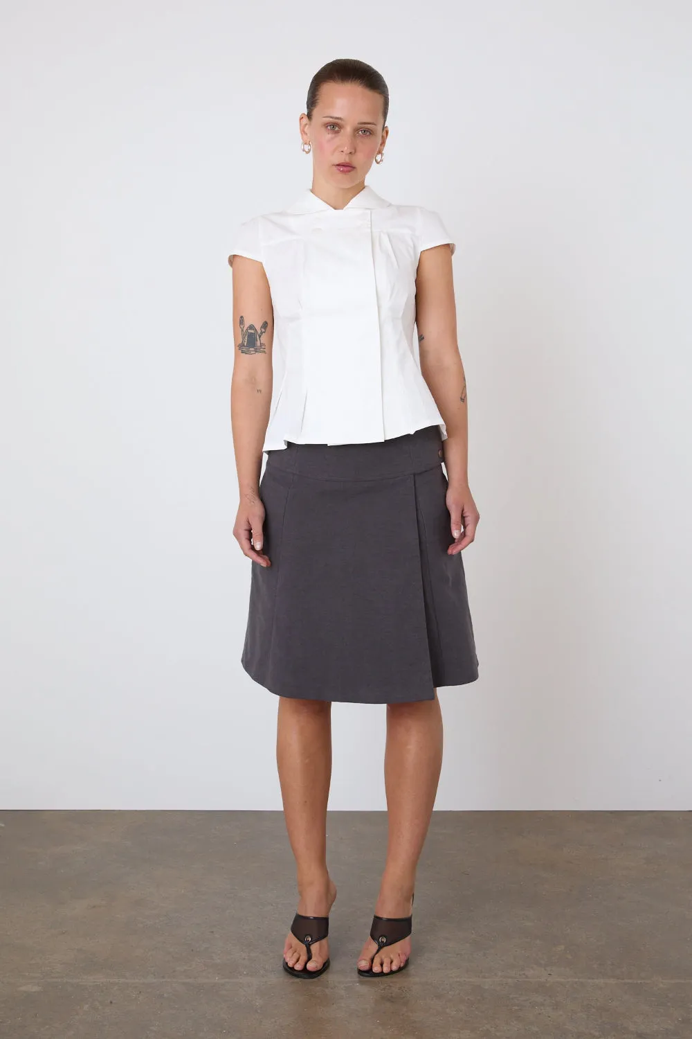 The Edie Skirt, Graphite