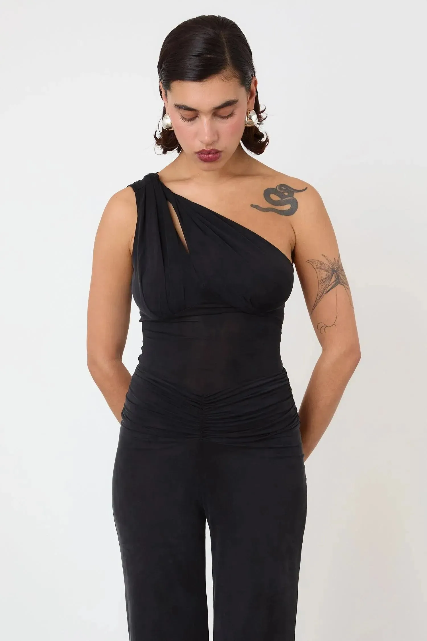 The Kylie Asymmetric Top, Graphite