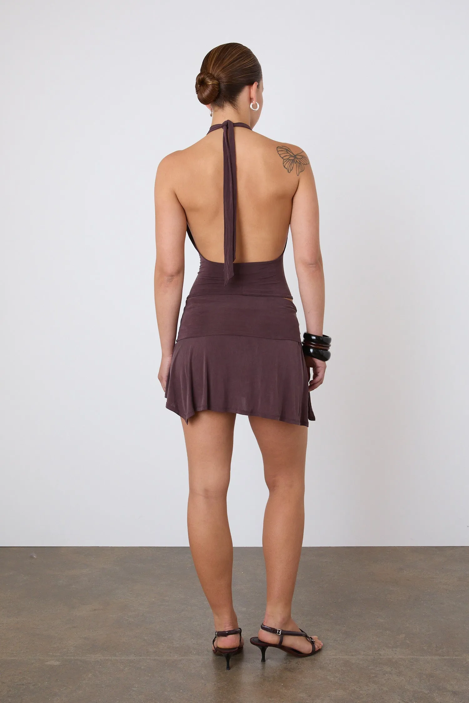 The Kylie Halter Top,  Mahogany