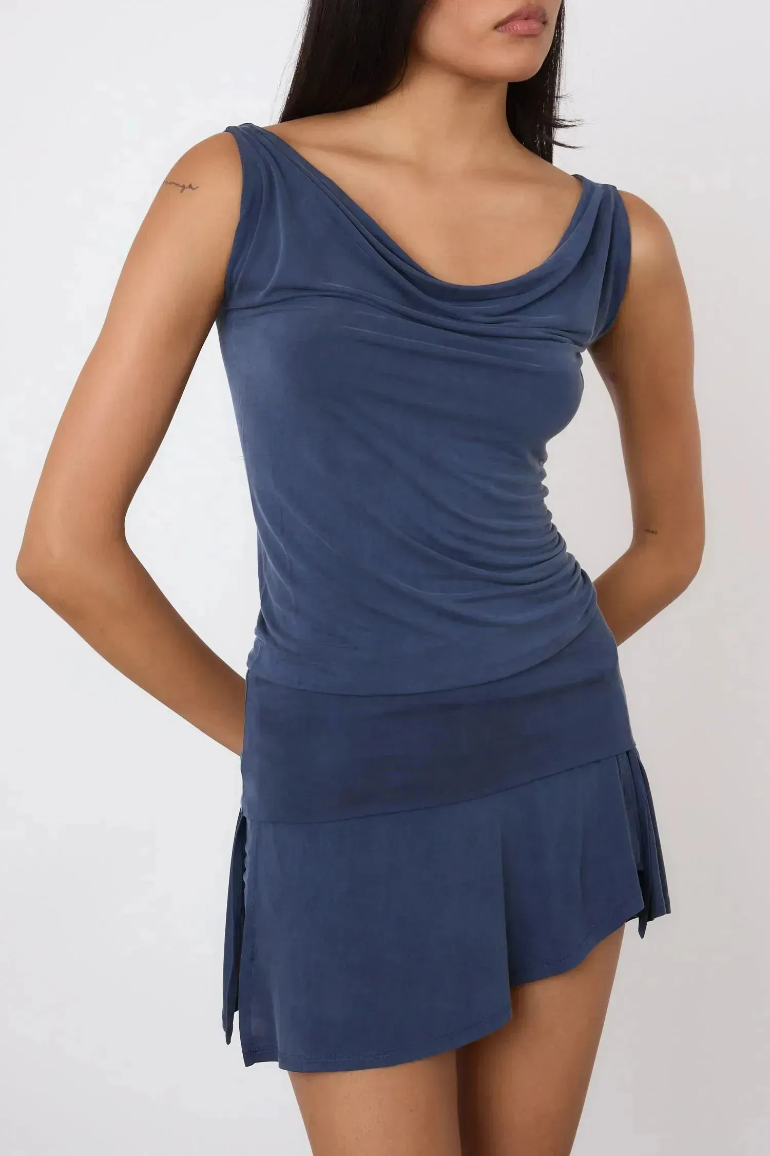 The Kylie Skort, Denim Blue