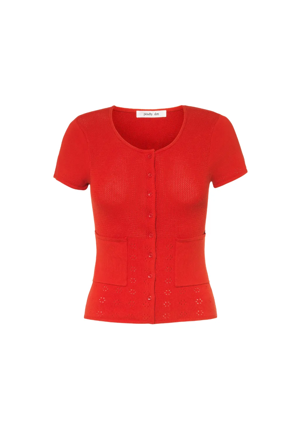 The Marie Knit Polo Top, Jam