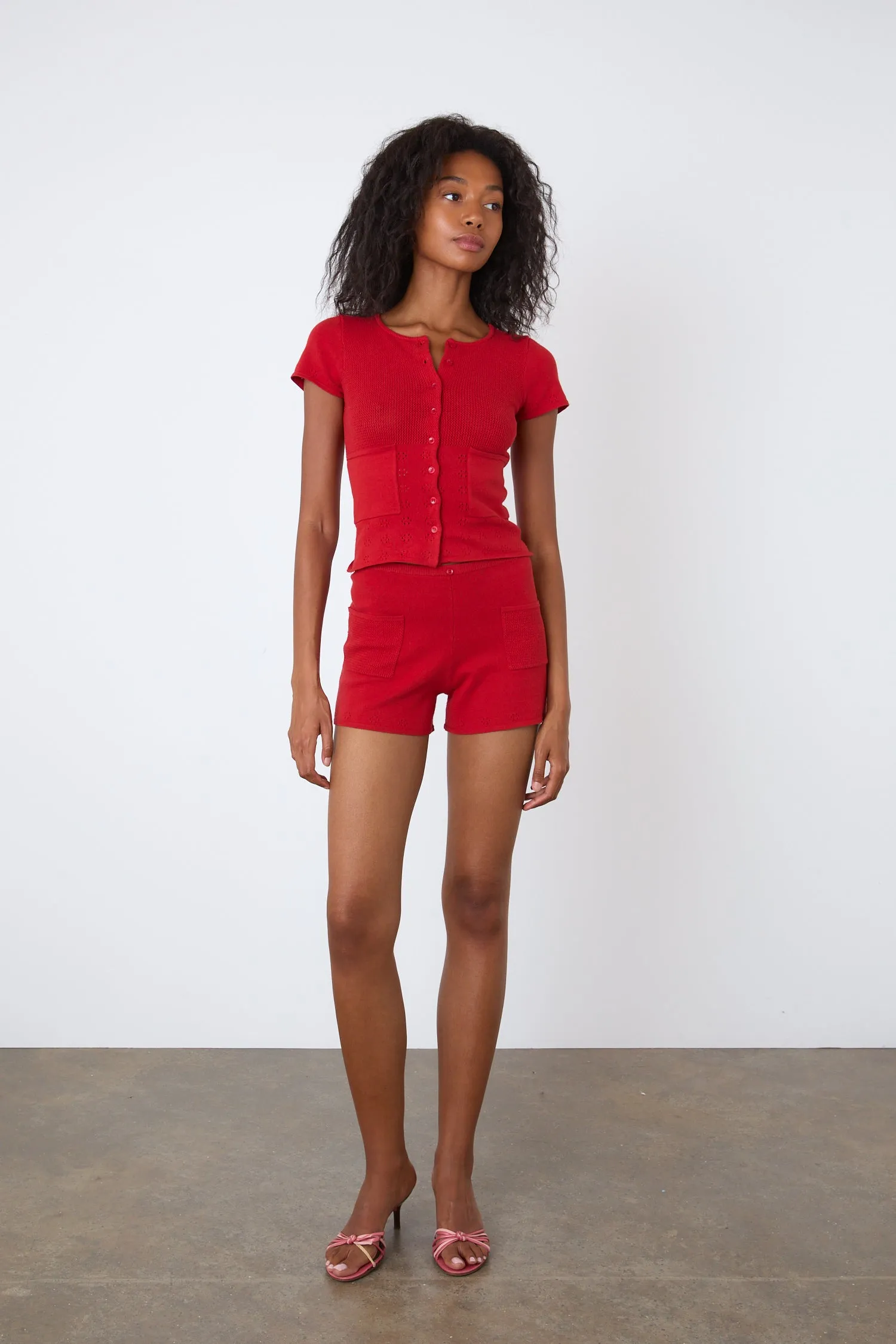 The Marie Knit Shorts, Jam