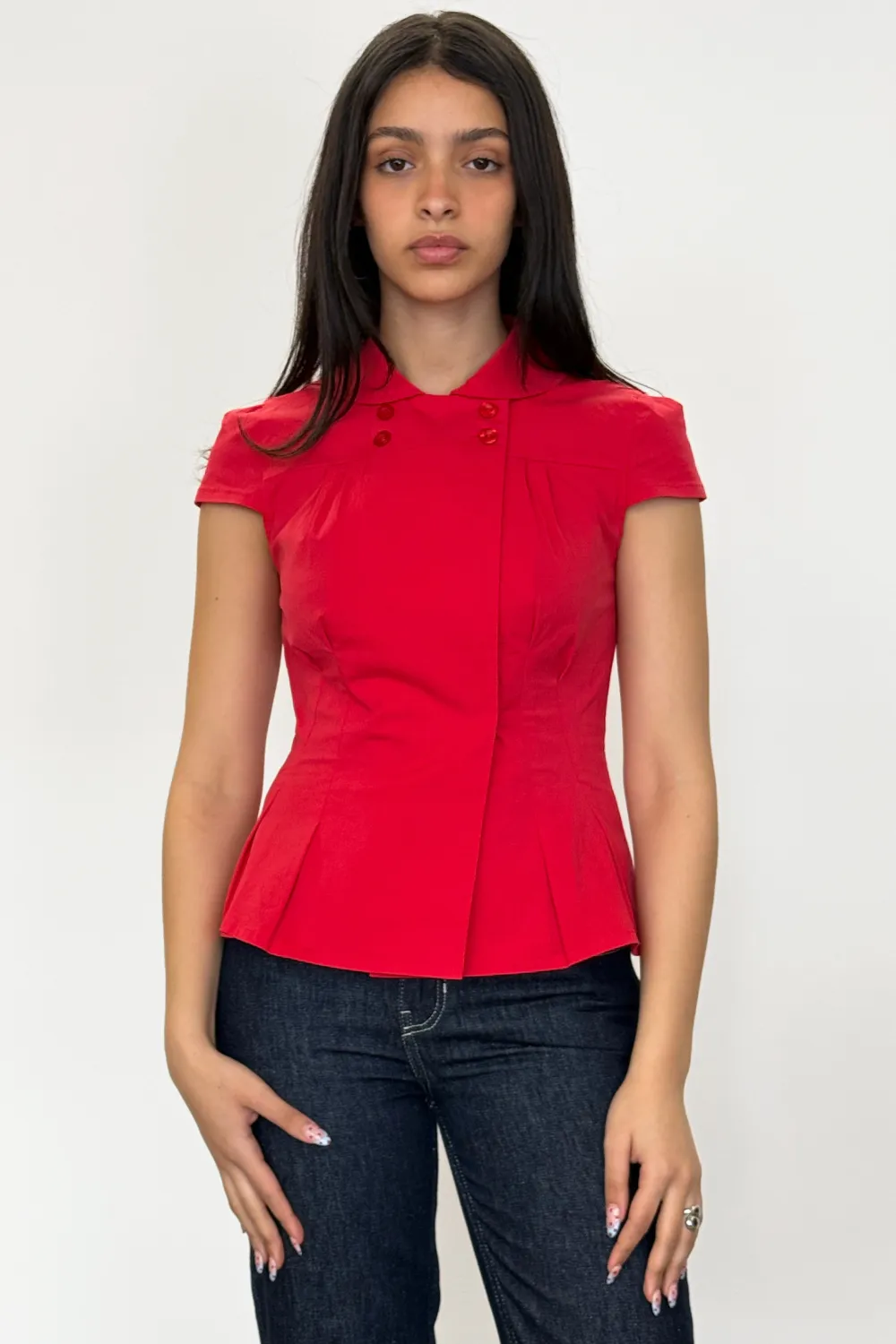 The Missy Blouse, Tomato