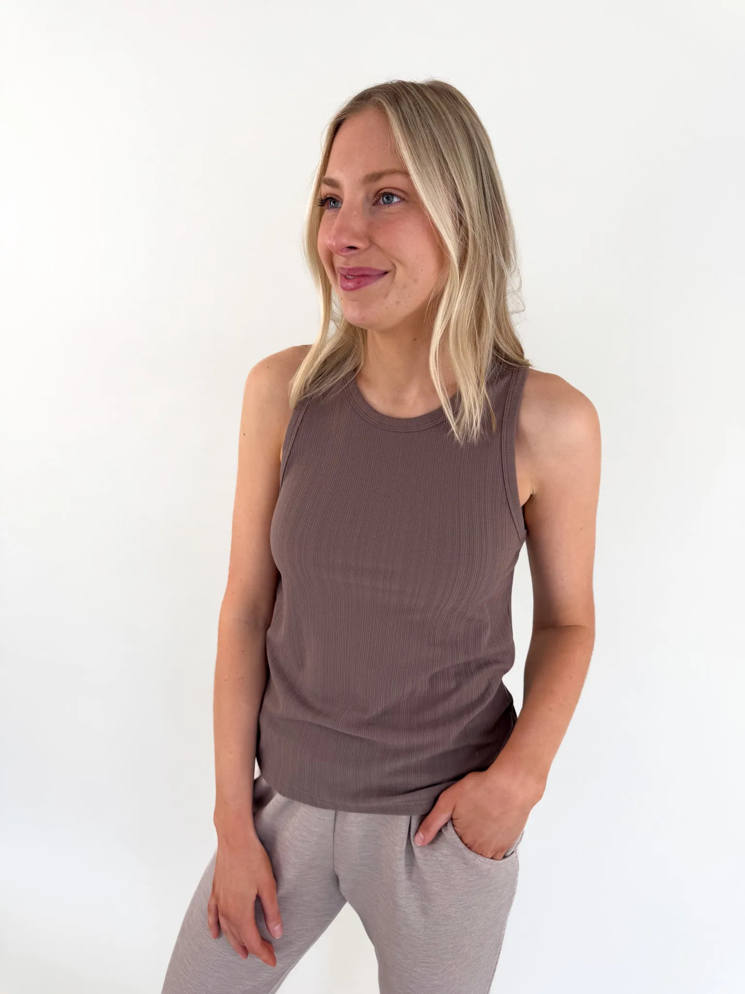Thurman Taupe Tank