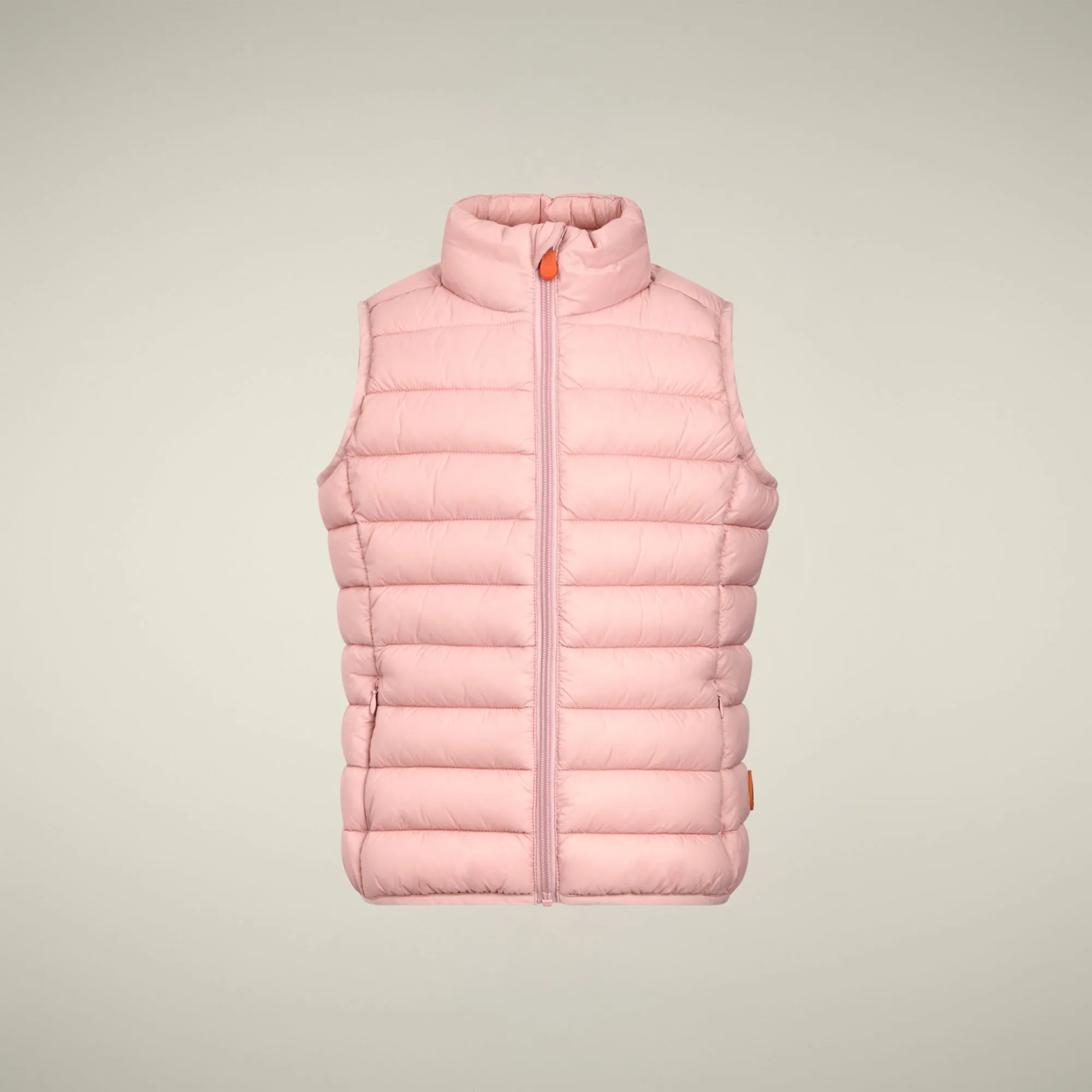 Unisex kids' Puffer vest Andy  in blush pink