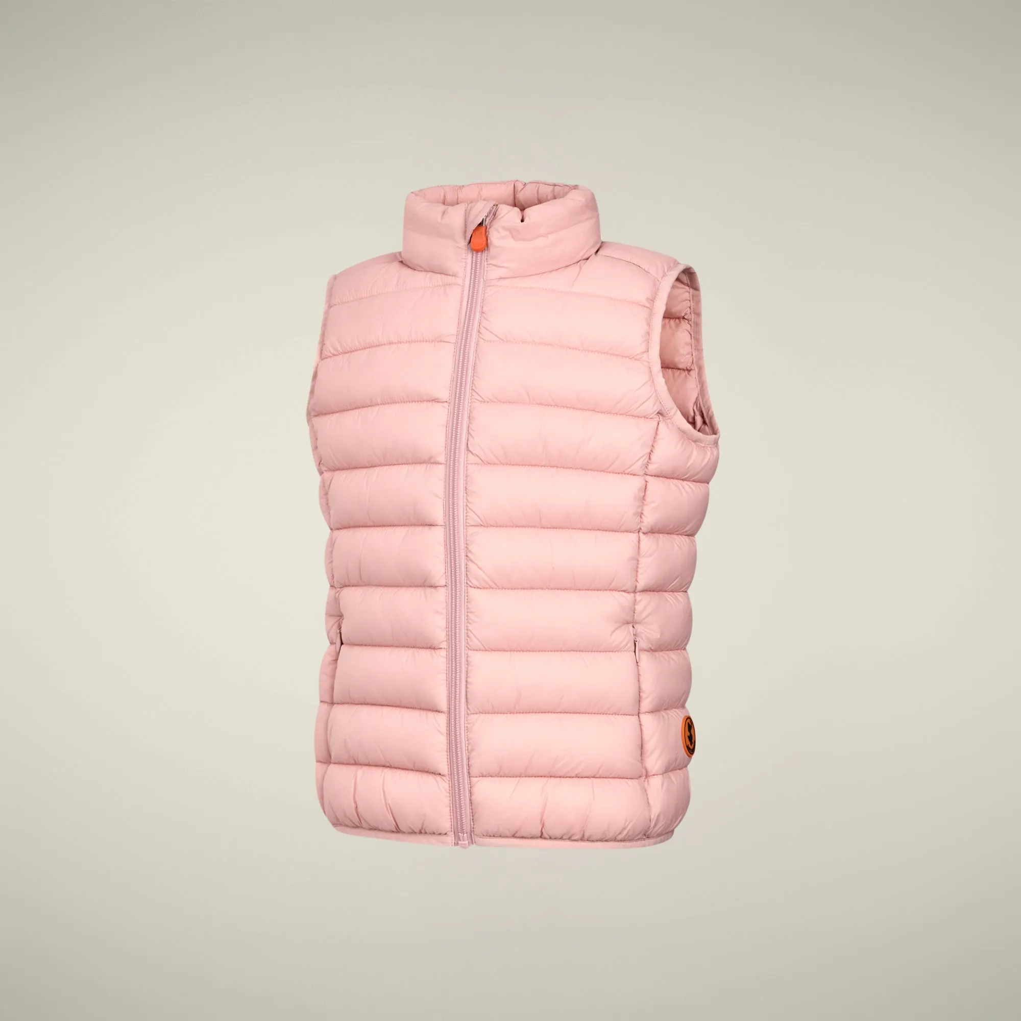 Unisex kids' Puffer vest Andy  in blush pink