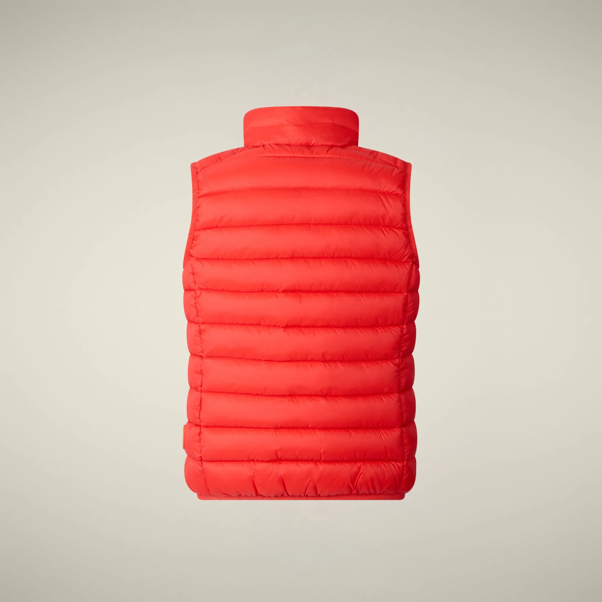 Unisex kids' Puffer vest Andy in fiery red