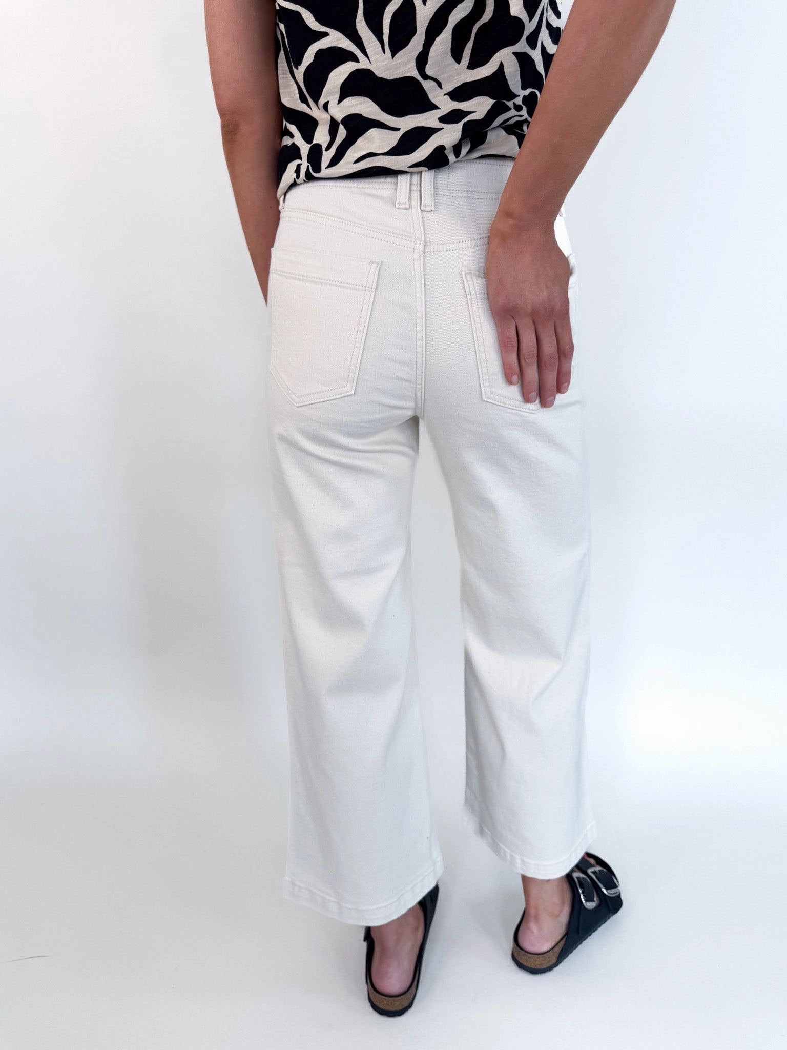 Valley Girl High Rise Wide Leg Crop